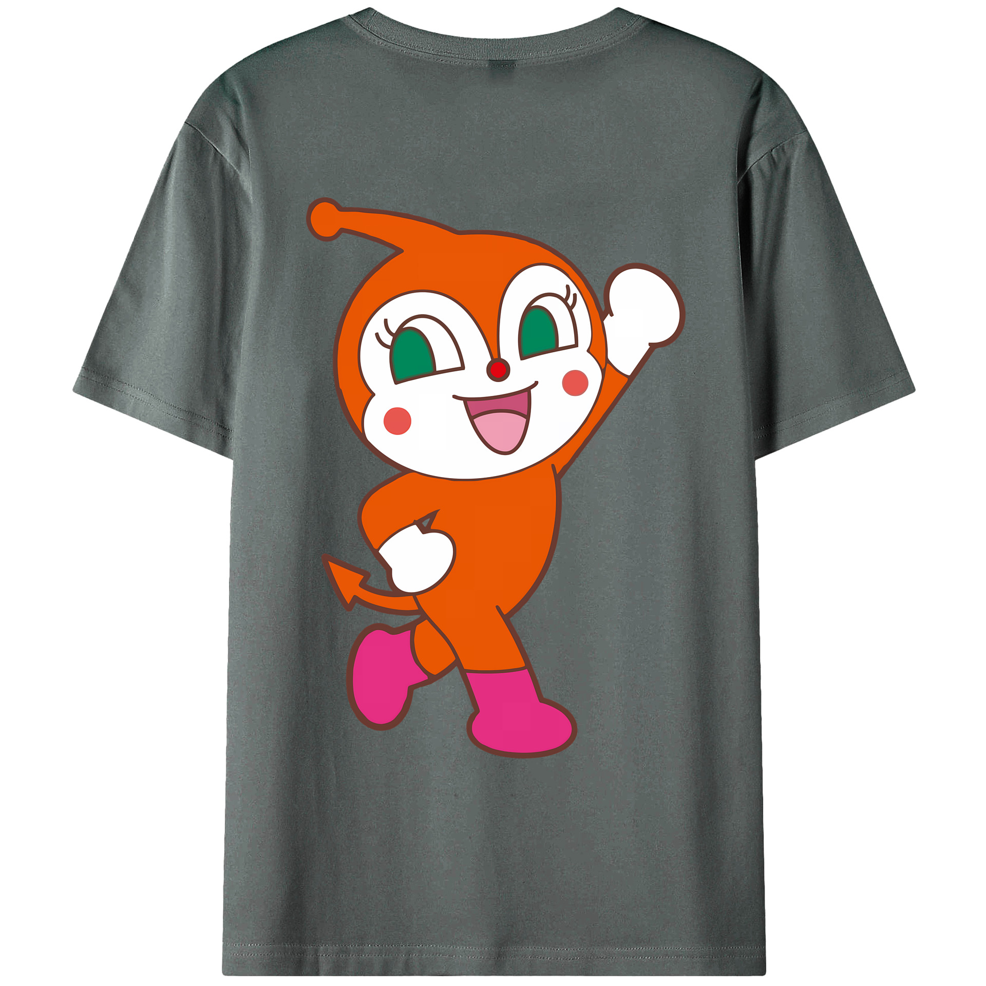 （画像用） アンパンマン Anpanman 綿100％ メンズ半袖Tシャツ（バックプリント） 通気性